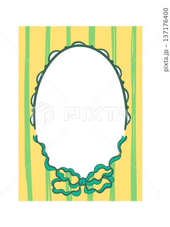 Bow and Ribbon HandDrawn Card Frame Bow and Ribbon HandDrawn Card Frame 137176400