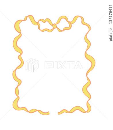 Coquette Wavy Ribbon Bow Frame 137176412