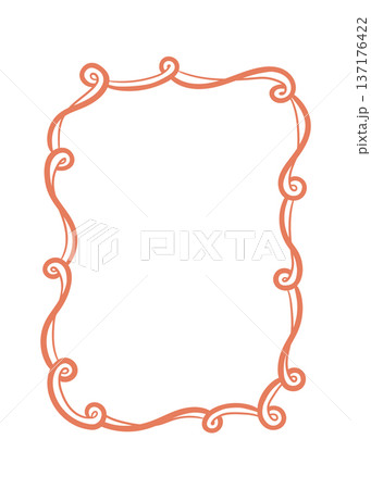 Whimsical Wavy Greeting Card Frame Whimsical Wavy Greeting Card Frame 137176422