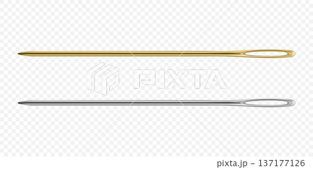 Vector 3d Sewing Needles Set. Large Eye Hand Stitching and Darning Needles Isolated. Tailoring Embroidery Needles for Craft and Repair Vector 3d Sewing Needles Set. Large Eye Hand Stitching and Darning Needles Isolated. Tailoring Embroidery Needles for Craft and Repair 137177126