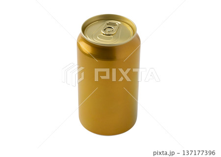 透明背景（png）に金色の缶 137177396