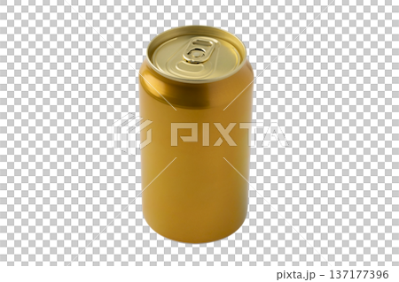 透明背景（png）に金色の缶 137177396