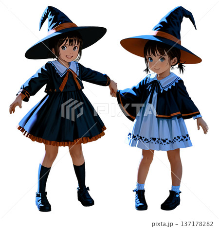 ハロウィン、かぼちゃ、仮装、ホラー、ジャックオーランタン、透過、ハロウィン小物、黒猫、コウモリ 137178282