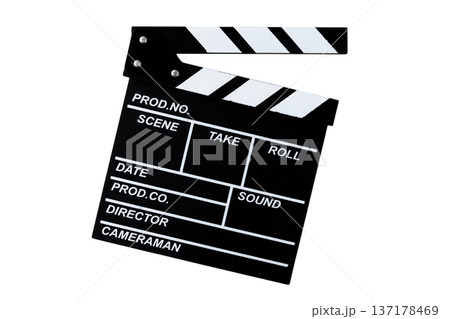 透明背景(png)に撮影道具のカチンコ 透明背景(png)に撮影道具のカチンコ 137178469