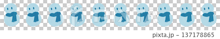 Snowman mark line Snowman mark line 137178865