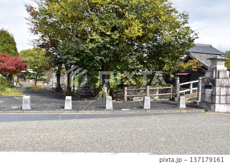 桑名市 歴史を語る公園の三条大橋と街並み 桑名市 歴史を語る公園の三条大橋と街並み 137179161