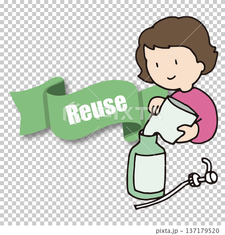 ゴミを減らす取り組みリユース ゴミを減らす取り組みリユース 137179520