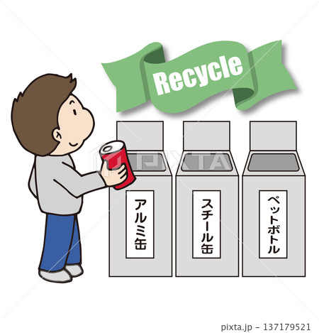 ゴミは分別してリサイクル 137179521