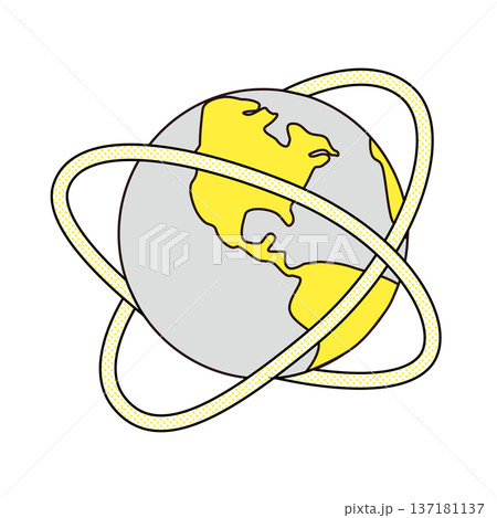 インターネットでつながる世界のイメージイラスト 137181137