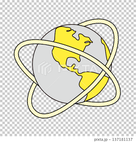 インターネットでつながる世界のイメージイラスト 137181137