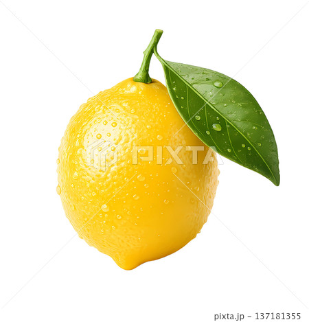 lemon isolated on white background 137181355