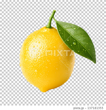 lemon isolated on white background 137181355