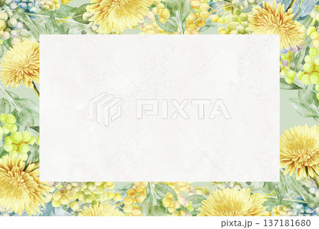 春の花をあわせた花枠 春の花をあわせた花枠 137181680