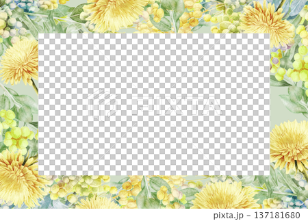 春の花をあわせた花枠 春の花をあわせた花枠 137181680