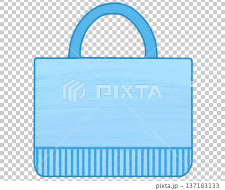 水色の手提げ袋 137183133