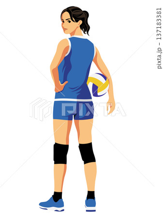 女子バレーボール選手 137183381