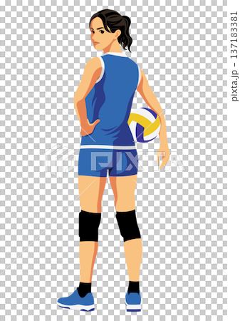 女子バレーボール選手 137183381