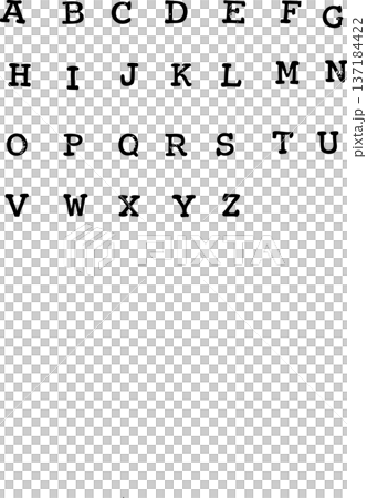 用印章製作的字母表 用印章製作的字母表 137184422