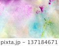 アクリルマーカーで描いたにじみ絵カラフル2 137184671