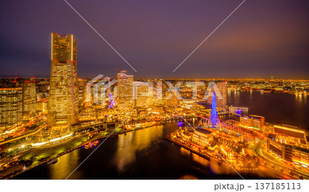 横浜みなとみらい 夜景 横浜みなとみらい 夜景 137185113