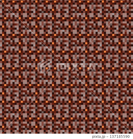 Earthy Terracotta Pixel Mosaic Textile Pattern Earthy Terracotta Pixel Mosaic Textile Pattern 137185590