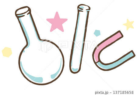 理科実験で使うもののイメージイラスト 137185658