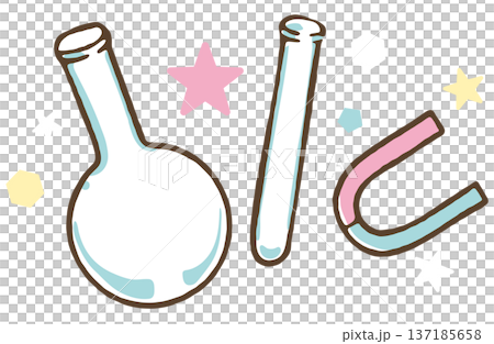 科學實驗中使用的物品示意圖 137185658