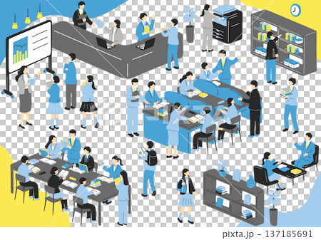 学習塾の風景 137185691