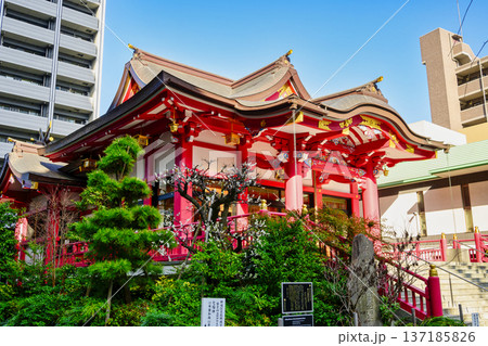 東京都　新宿区　成子天神社　本殿 137185826
