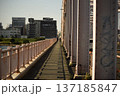 夕方の橋 137185847