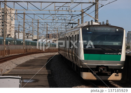 JR埼京線上り電車 JR埼京線上り電車 137185929