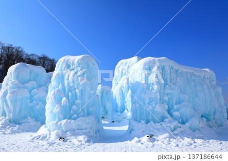 支笏湖　氷濤まつり 137186644