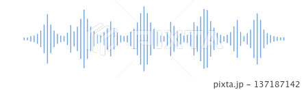 音声の波形・サウンド波形 音声の波形・サウンド波形 137187142