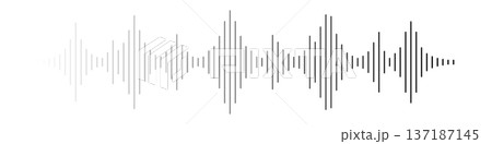 音声の波形・サウンド波形 音声の波形・サウンド波形 137187145
