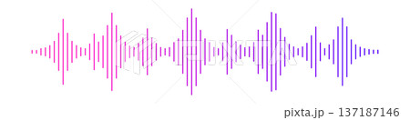 音声の波形・サウンド波形 音声の波形・サウンド波形 137187146