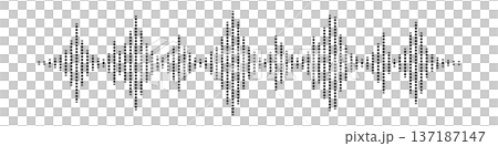 Audio waveform/sound waveform 137187147