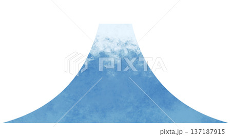 シンプルな富士山のイラスト 和風装飾 日本の山 シンプルな富士山のイラスト 和風装飾 日本の山 137187915
