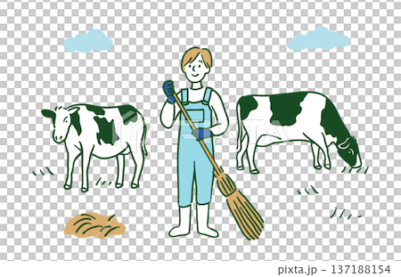 dairy farmer woman 137188154