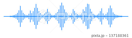 音声の波形・サウンド波形 音声の波形・サウンド波形 137188361
