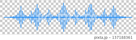音声の波形・サウンド波形 音声の波形・サウンド波形 137188361