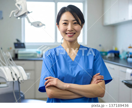 歯科をイメージしたポートレート 137189436