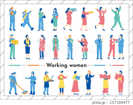 働く女性 働く女性 137189477