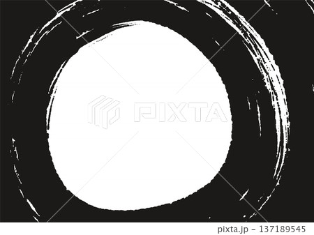 Abstract black circle brush frame background Abstract black circle brush frame background 137189545