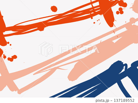 Abstract Blue and Red Brush Strokes Abstract Blue and Red Brush Strokes 137189552