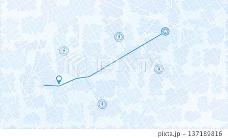 Flexible charging solutions, public and home charging for electric vehicles. Public charging stations available along route. Select the most convenient route to drive back home. Vector illustration Flexible charging solutions, public and home charging for electric vehicles. Public charging stations available along route. Select the most convenient route to drive back home. Vector illustration 137189816