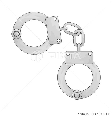 Illustration of Handcuffs Illustration of Handcuffs 137190914