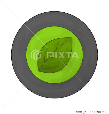 Illustration of Eco Friendly Label Illustration of Eco Friendly Label 137190947