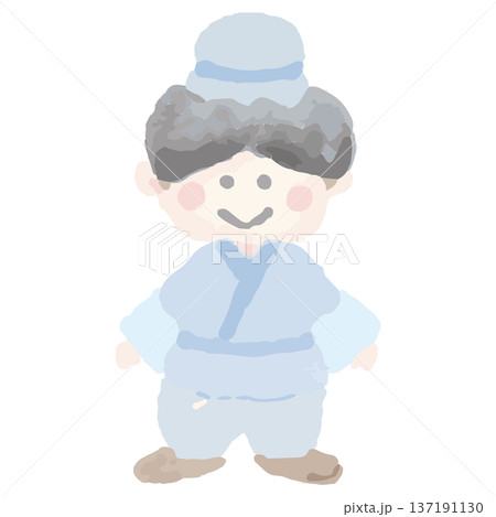 幼稚園・保育園向け 7月のやさしい水彩挿絵イラストシリーズ｜彦星 137191130