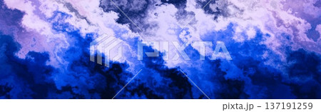 Abstract blue and violet cloud texture background with watercolor ink smoke effect Abstract blue and violet cloud texture background with watercolor ink smoke effect 137191259
