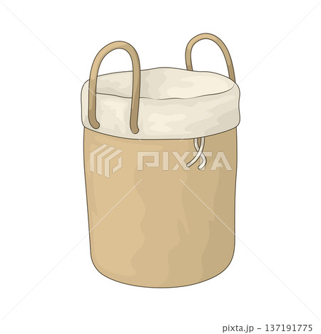 Illustration of Laundry bag 137191775